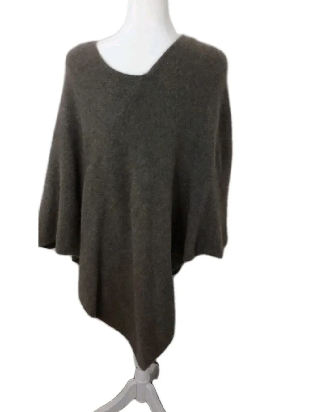 Waimate Possum Wool Poncho Vintage Brown Made In New Zealand OS SOFT